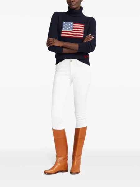 Pulover Ralph Lauren Collection din cașmir albastru