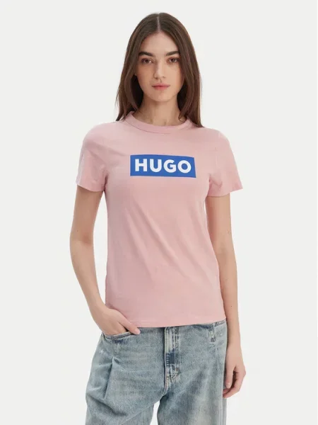 Классическая футболка Hugo розовая