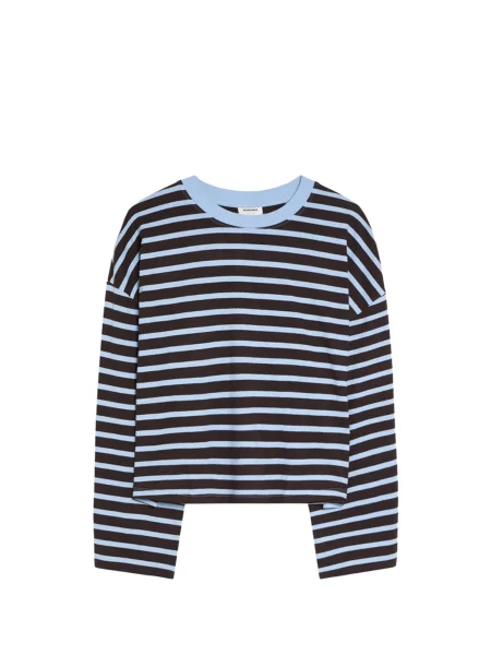 Bershka Tricou deschis / maro închis albastru