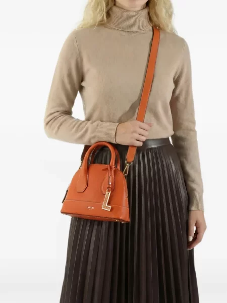 Geantă shopper Lancel cu imagine portocaliu