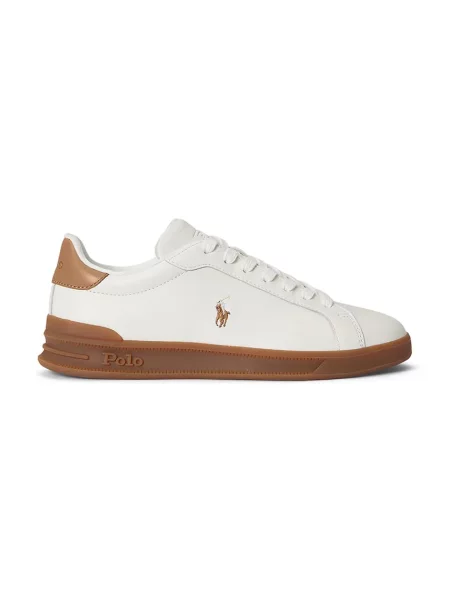 Sneakerși Polo Ralph Lauren din piele alb