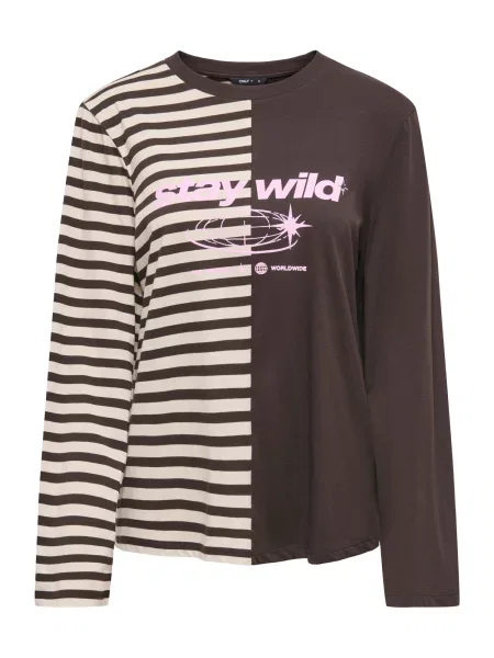 ONLY Tricou ONLAVA deschis / maro / roz deschis bej