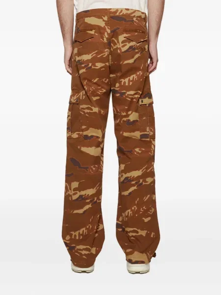Pantaloni Rhude cu model camuflaj maro