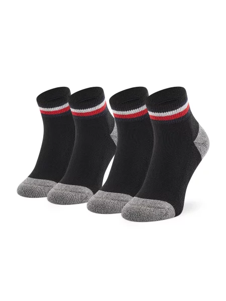 Tommy Hilfiger Dolge nogavice črna