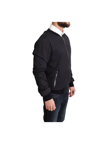 Kurtka bomber Dolce And Gabbana klasyczny czarny
