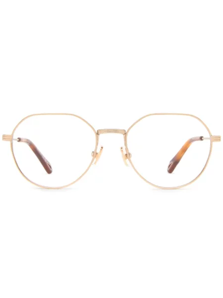 Ochelari de soare Chloé Eyewear cu imprimeu geometric auriu