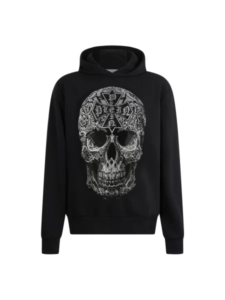 Bluza z kapturem Philipp Plein z kapturem czarna