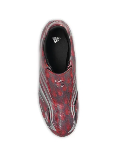 Csíkos futó póló Adidas autogrammal szürke