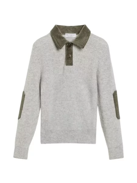 Sweter dziecięcy Brunello Cucinelli szary