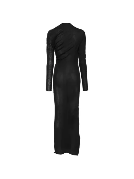 Rochie Paloma Wool de lână drapată negru