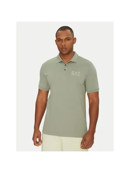 Emporio Armani Поло Regular Fit сірий