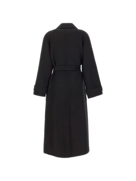 Cu centură palton Kaos cu rever negru