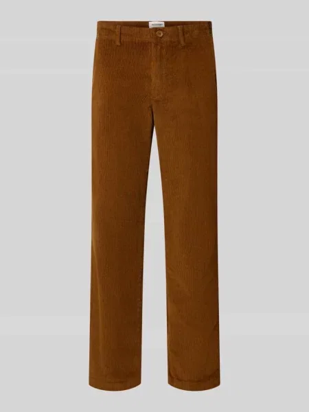 Spodnie sztruksowe o kroju regular fit z wpuszczanymi Jack & Jones