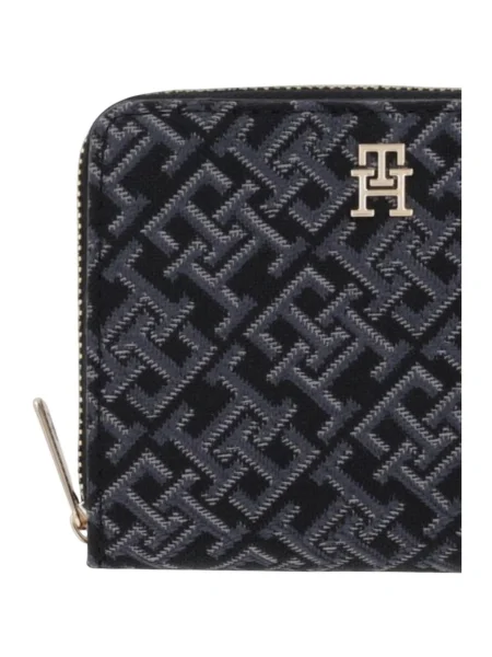 Geantă Tommy Hilfiger din jacard negru
