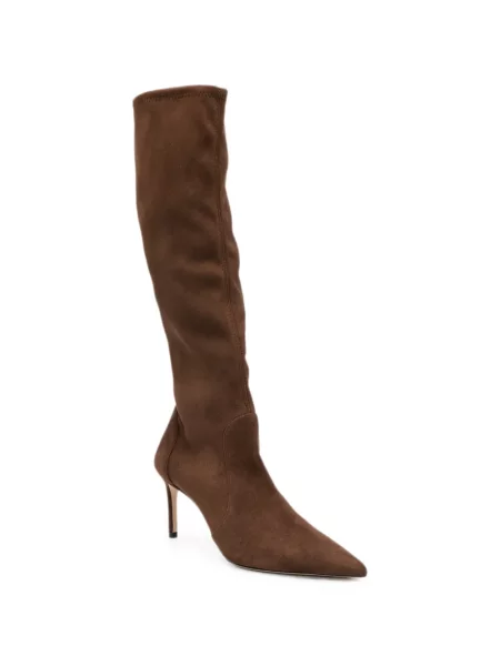 Botine Stuart Weitzman din piele de căprioară maro