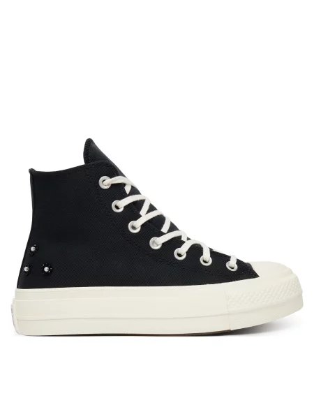 Tornacipő Converse Chuck Taylor All Star Lift Platform Beads fekete