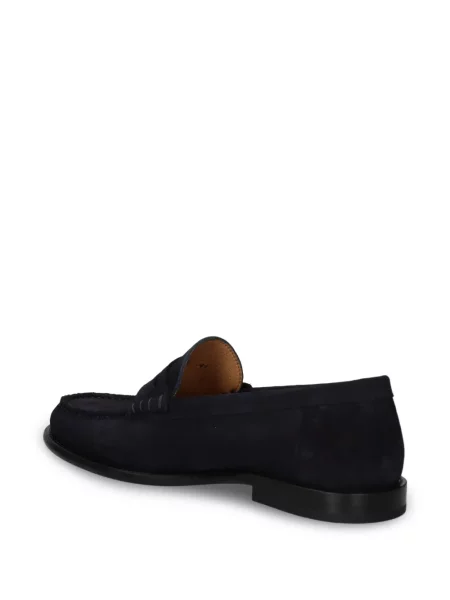 Pantofi loafer Boss din piele de căprioară albastru