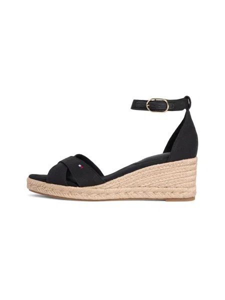 TOMMY HILFIGER Sandale cu baretă negru