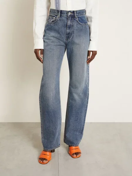 Jw Anderson Klasické Džíny mid blue modré