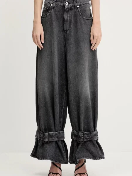JW Anderson jeans Buckled Cuff high waist