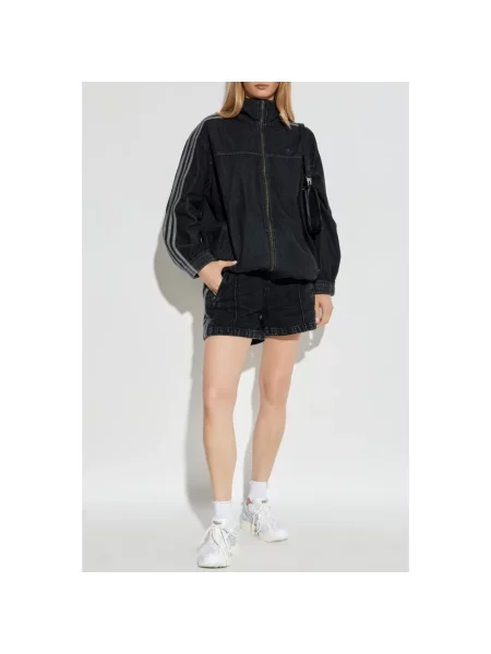 Adidas Szorty jeansowe adicolor Denim Firebird czarny