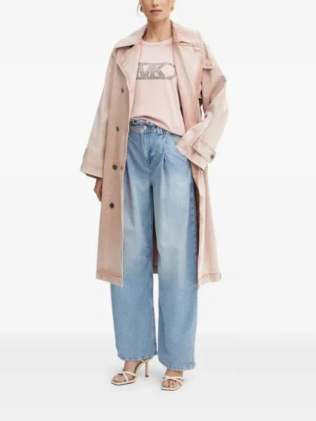 Кожаный боди Michael Michael Kors розово