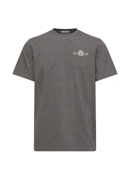 Scurt tricou Moncler cu autograf gri