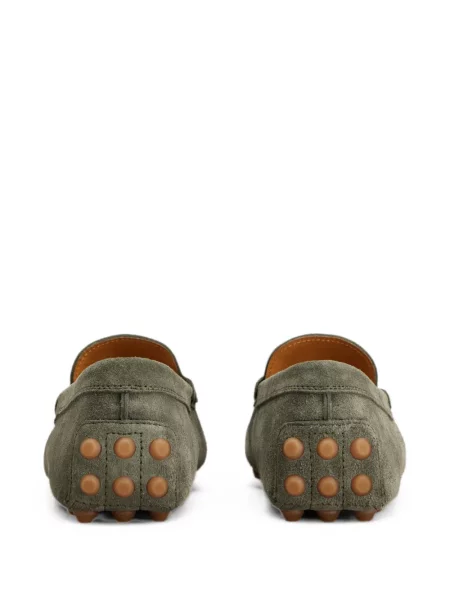 Pantofi loafer Tod's din piele de căprioară verde