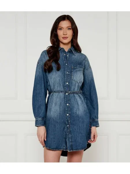 Joop! Jeans De blugi rochie cu cordon Nele albastru