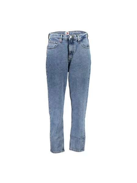 Zwężane dżinsy Tommy Hilfiger Mom zwężany niebieski