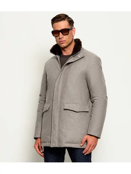 Tombolini De lână geacă | shearling gri
