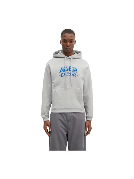 Ader Error bluza z kapturem z aplikacją szary