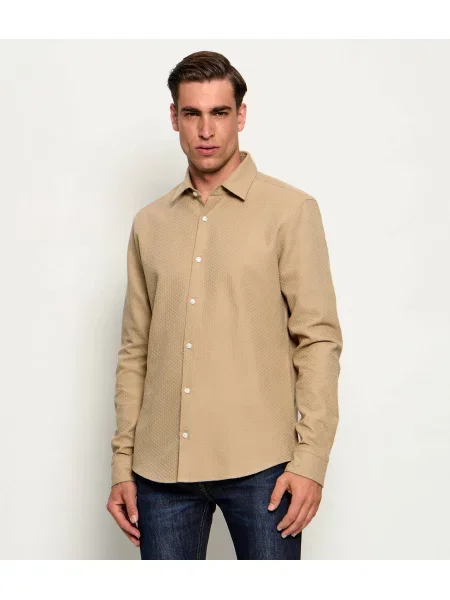 HUGO Cămașă Ermo | casual fit bej