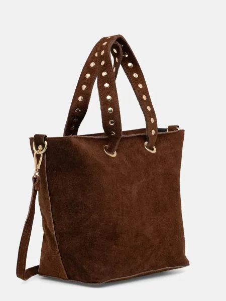 Замшевая сумка Answear.lab коричневая