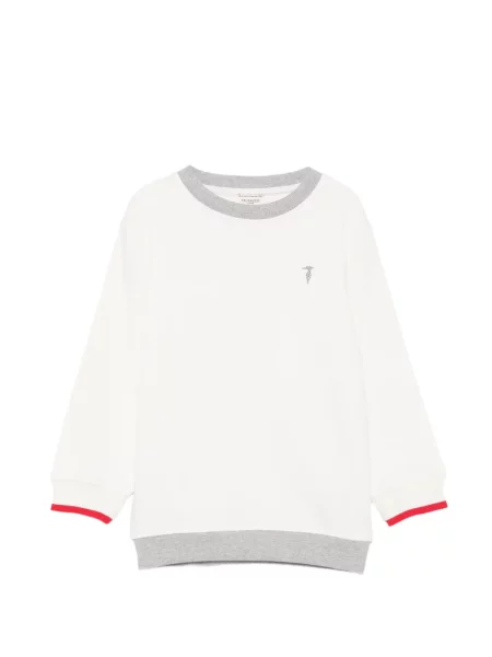 Sweter dziecięcy Trussardi biały