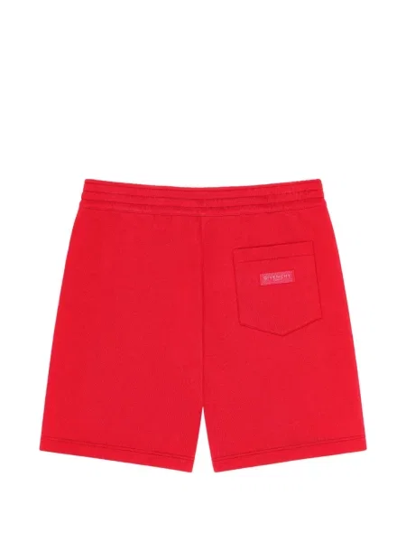Bermude Givenchy din fleece roșu