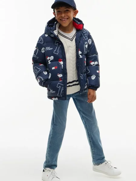 Tommy Hilfiger капитонирано яке за деца x Peanuts