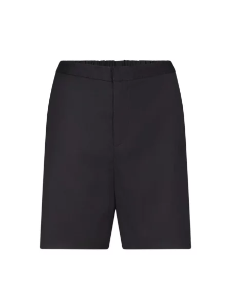 Lniane bermudy Loulou De Saison czarne