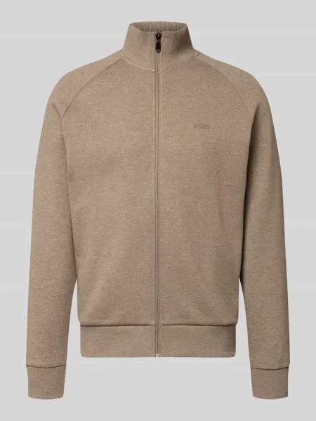 Bluza rozpinana z wytłoczonym logo Boss Green