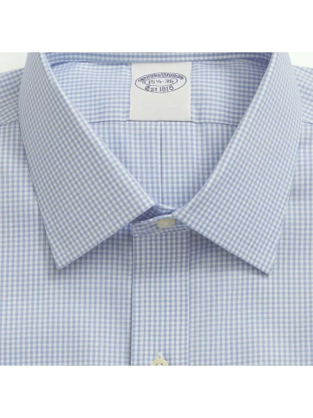 Koszula Brooks Brothers z twillu niebieska