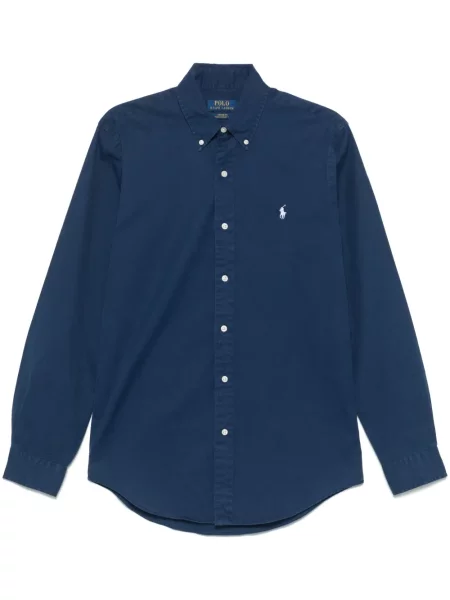 Kostkované polotričko Polo Ralph Lauren s výšivkou růžové
