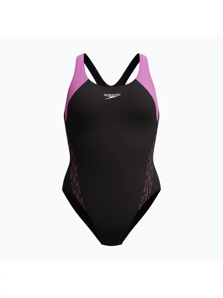 Costum de baie întreg pentru femei Speedo HyperBoom Splice Racerback neon violet