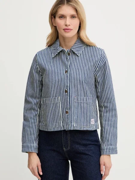 A.P.C. geacă jeans Veste Frida albastru