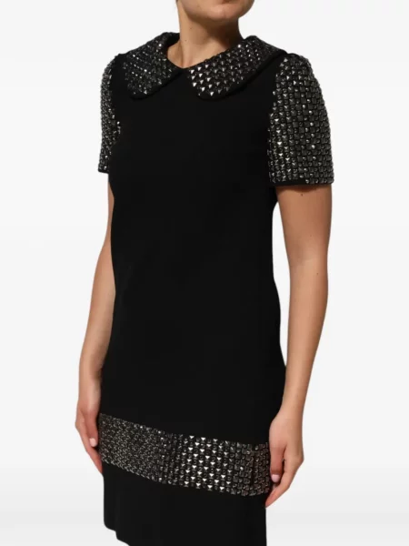 Gulerat rochie mini Dolce & Gabbana negru
