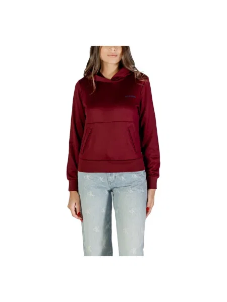 Bluza Calvin Klein frotte czerwona