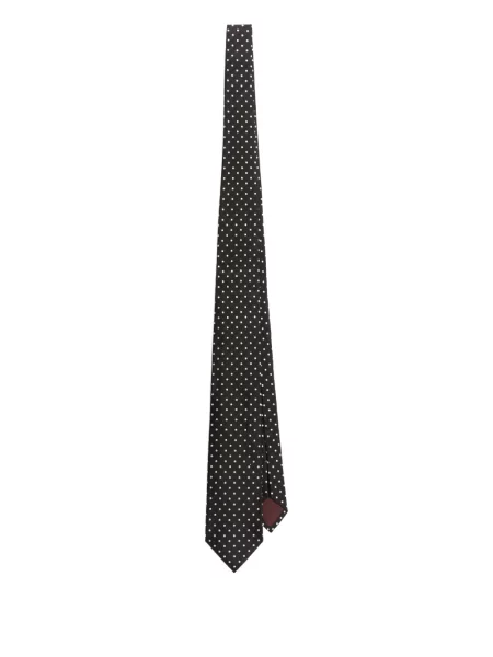 Cravată Dolce & Gabbana cu buline negru