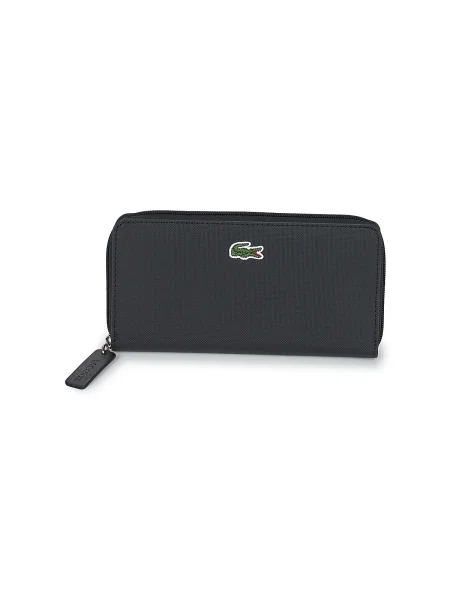 Lacoste Veľká dámska peňaženka L Zip Wallet čierna