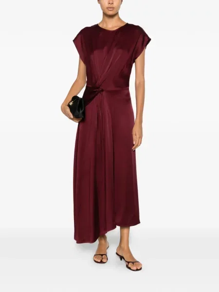Rochie Victoria Beckham asimetrică roșu
