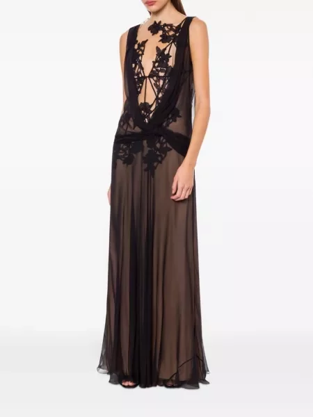 Rochie Alberta Ferretti de mătase negru