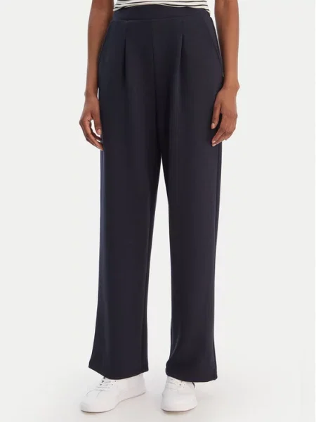 Vero Moda Spodnie materiałowe Hali Granatowy Straight Fit
